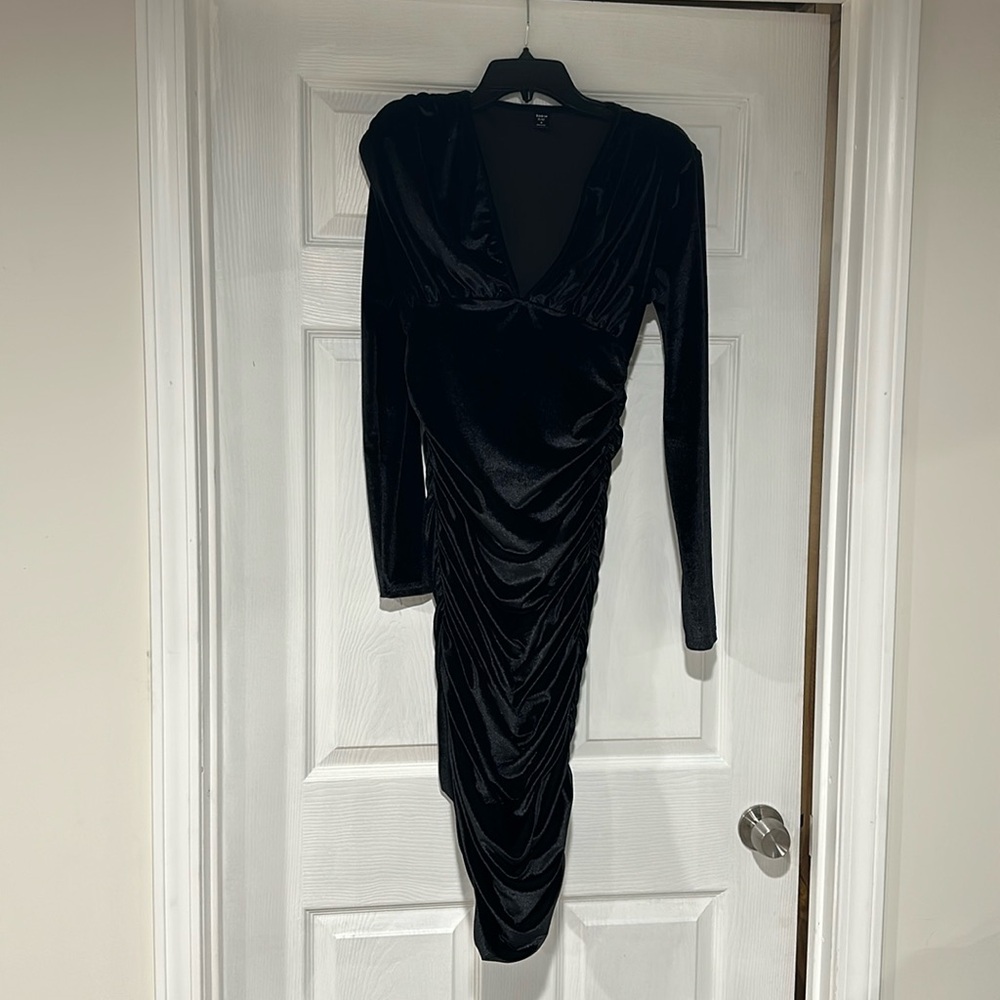 Velvet black dress